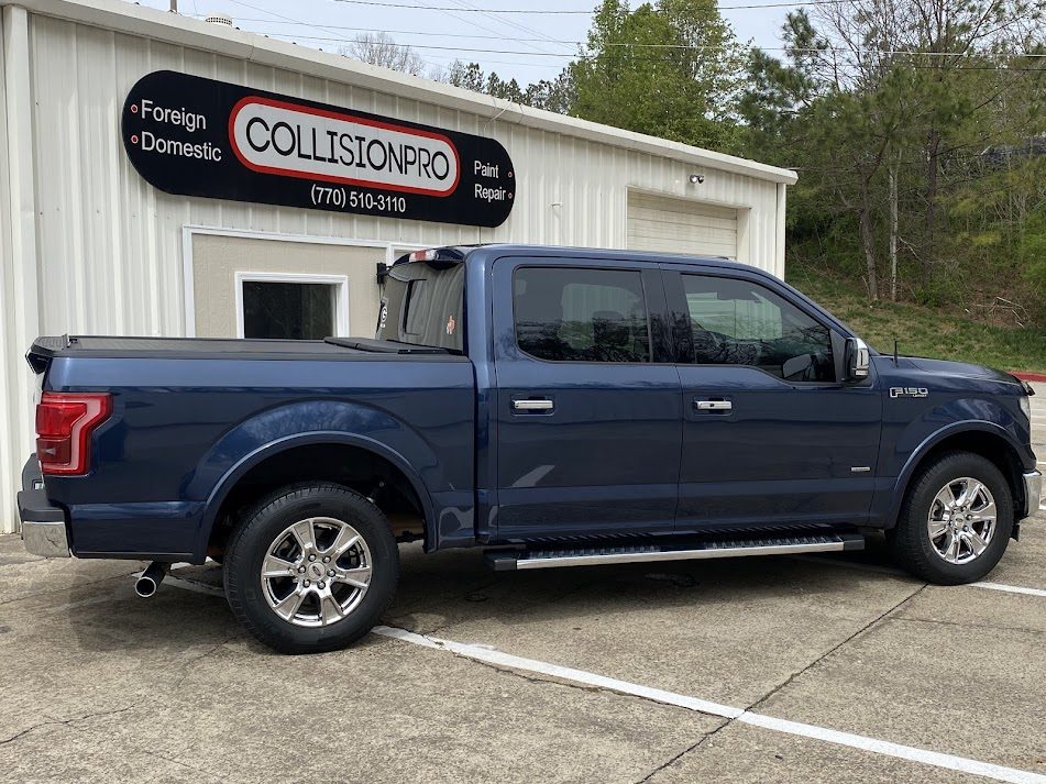 Finished pickup outside the shop